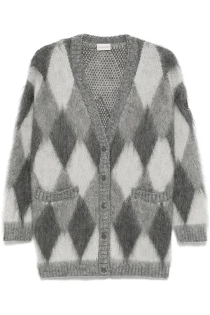 Moncler Diamond-pattern cardigan