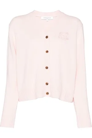 Maison Kitsuné Bold Fox Head embroidered cardigan