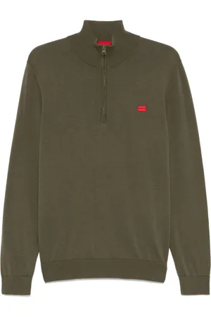 HUGO BOSS Logo-label cotton sweater