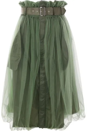 NOIR KEI NINOMIYA Belted tulle skirt