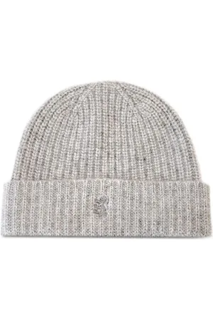PRINGLE OF SCOTLAND Ribbed-knit cashmere beanie
