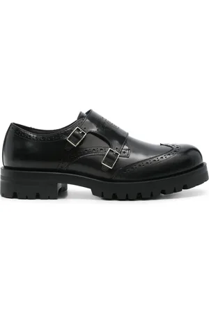 HUGO BOSS Punched-holes monk shoes