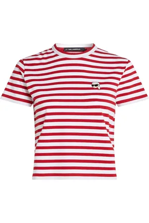 Karl Lagerfeld Ikon striped cotton T-shirt