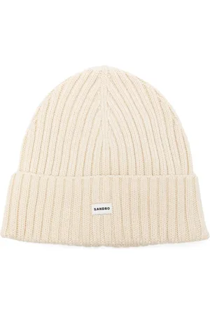Sandro Logo-patch beanie hat
