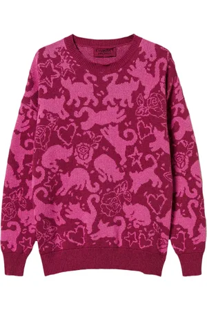 Twin-Set Patterned intarsia-knit sweatshirt