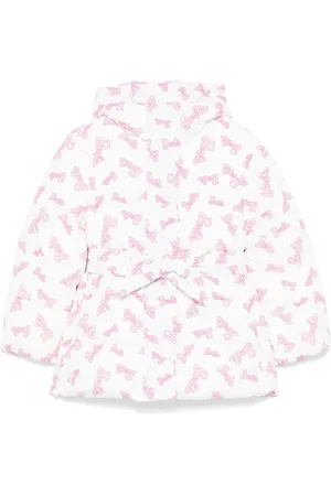 MONNALISA X Barbie belted puffer jacket
