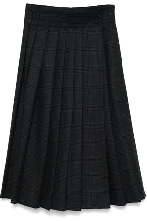 REMAIN Pleated midi skirt