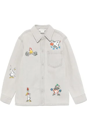 Stella McCartney Graphic print denim shirt