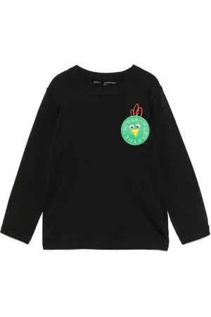 Stella McCartney Logo patch cotton T-shirt