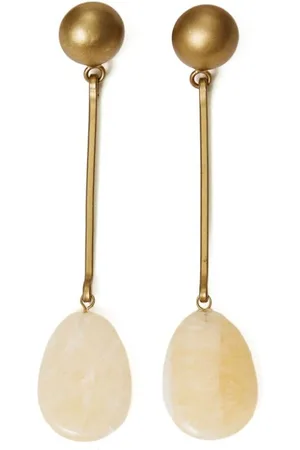 Twin-Set Gemstone-pendant earrings