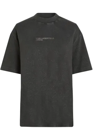 Karl Lagerfeld Glitter logo T-shirt