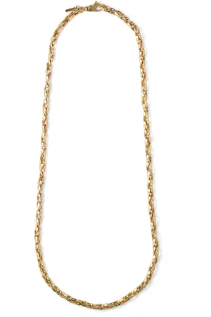 EMANUELE BICOCCHI Plated hammered chain necklace