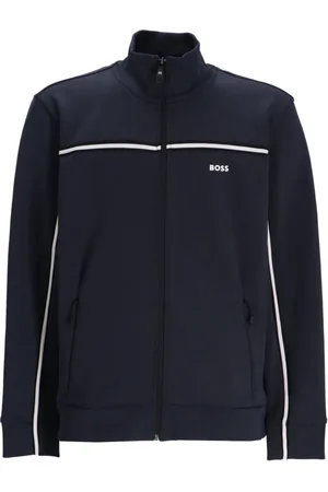 HUGO BOSS Logo-print zip-up jacket
