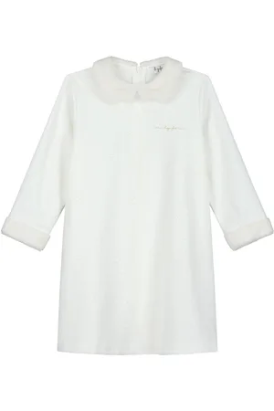 Il gufo Embroidered-logo dress