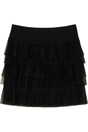 Twin-Set Tulle-inserts mini skirt
