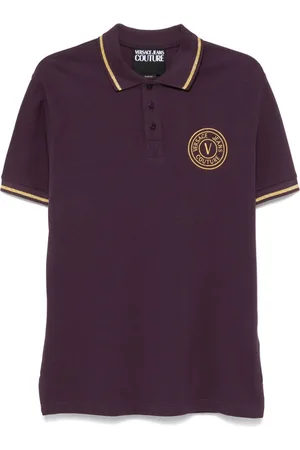 VERSACE V-Emblem polo shirt