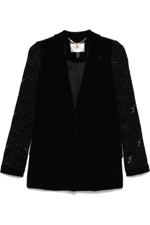 NISSA Floral-embroidered blazer