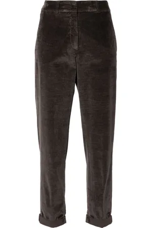 PESERICO SIGN Corduroy tapered trousers