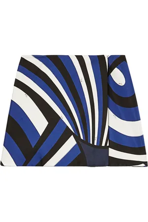 Puccini Iride-print silk skirt