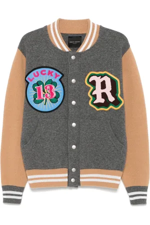 Roberto Collina Patch-detail bomber jacket