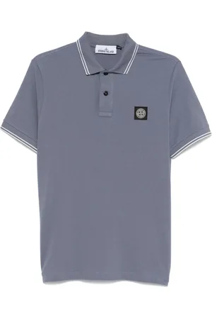Stone Island Logo-patch polo shirt