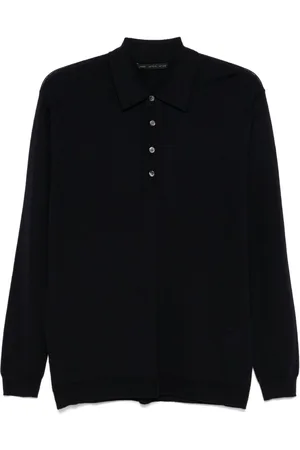 LOW BRAND Merino-wool polo shirt