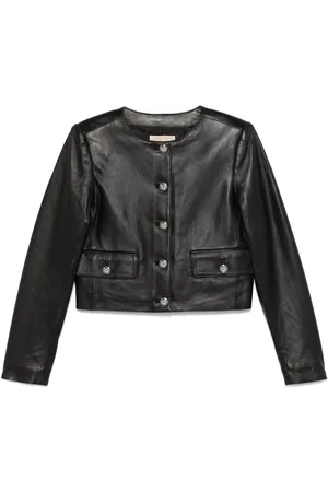 Michael Kors Cropped leather jacket