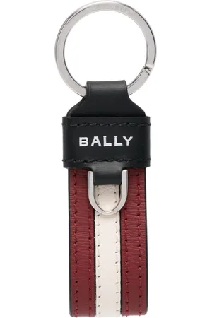 Bally Logo-print leather keyring