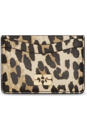 Ganni Leopard-print cardholder