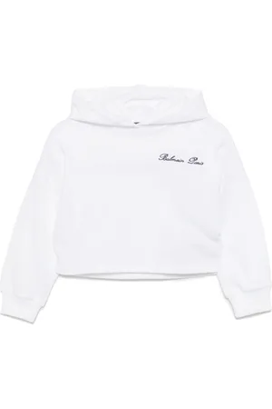 Balmain Embroidered-logo hoodie