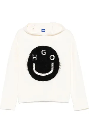 HUGO BOSS Logo-jacquard hoodie