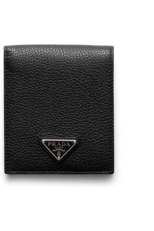 Prada Enamel triangle-logo wallet