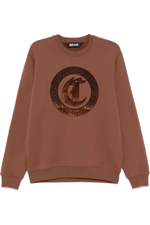 Roberto Cavalli Logo-embroidered sweatshirt