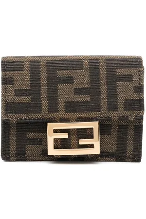 Fendi FF-logo pattern wallet