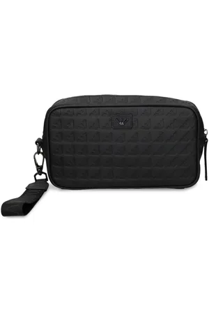Emporio Armani Debossed-logo clutch bag