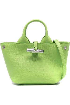 Longchamp XS Le Roseau Essential leather bucket bag