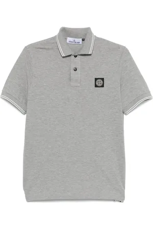 Stone Island Logo-patch polo shirt