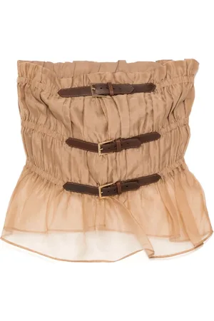 Cynthia Rowley Buckle Up silk top