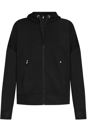 On Running Zipped drawstring hoodie