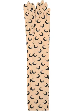 Marine Serre Moon-print jersey gloves