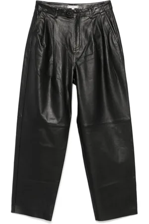 Tommy Hilfiger Tapered leather trousers