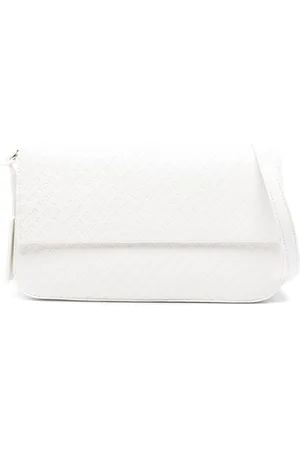 John Richmond Debossed-logo shoulder bag