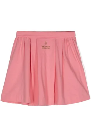 The Animals Observatory Turkey logo-embroidered mini skirt
