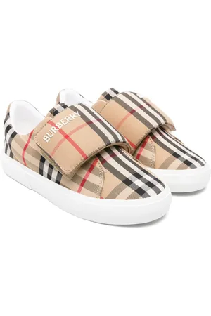 Burberry Vintage Check-pattern touch-strap sneakers