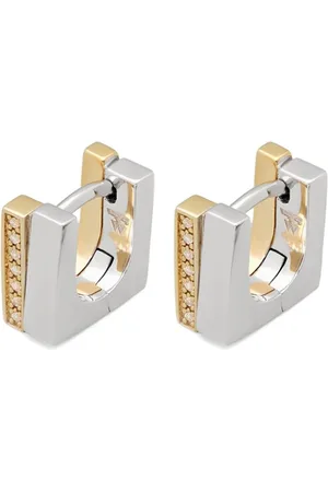 TOM WOOD Step Duo hoop earrings