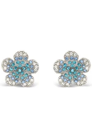 Oscar de la Renta Crystal Flower stud earrings
