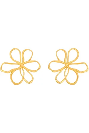 Oscar de la Renta Small Threaded Flower earrings