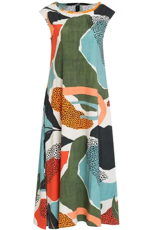 Lygia & Nanny Tie abstract-print midi dress