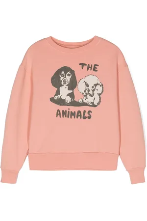 The Animals Observatory Dog-print cotton sweatshirt