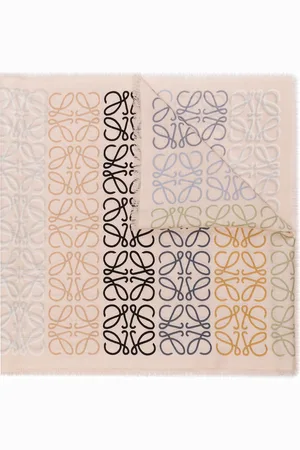 Loewe Monogram stripe scarf